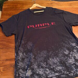 Purple Brand Black T-shirt with Red Logo XXL